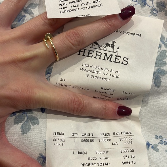 Black Hermes bracelet authentic with bag - Picture 7 of 8